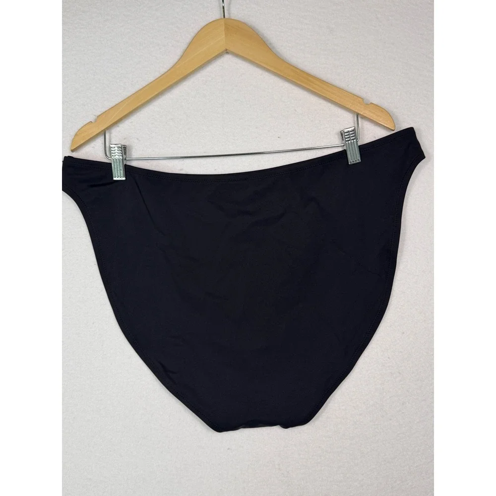 Skims Swim Bottoms Women 4X Onyx Black High Waist High Cut SW-BKN-0120 NEW